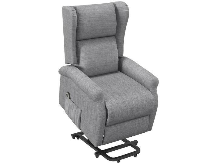 HOMCOM Fernsehsessel mit Aufstehhilfe (grau), ergonomisch geformt, elektrisch verstellbar, 200 kg belastbar von Homcom
