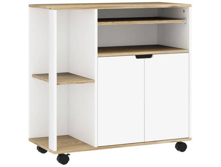HOMCOM KÜCHENWAGEN, Mehrfarbig, Nachbildung, 3 Fächer, 40x82x80 cm, Esszimmer, Servierwagen von Homcom