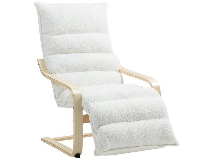 HOMCOM LOUNGE-SESSEL, Weiß, Kunststoff, 67x105x114 cm, Wohnzimmer, Sessel, Polstersessel HOMCOM LOUNGE-SESSEL, Weiß, Kunststoff, 67x105x114 cm, Wohnzimmer, Sessel, Polstersessel von Homcom
