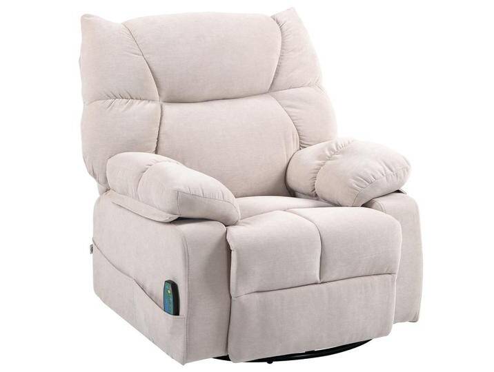 HOMCOM MASSAGESESSEL,, Beige, Kunststoff, 90x98x98 cm, Wohnzimmer, Sessel, Relaxsessel von Homcom