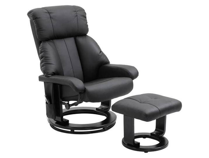 HOMCOM MASSAGESESSEL,, Schwarz, Kunststoff, Metall, 80x102x76 cm, Wohnzimmer, Sessel, Relaxsessel von Homcom