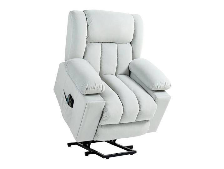 HOMCOM Massagesessel Elektrisch Relaxsessel mit Massage-/ Wärme-/Liegefunktion (Fernsehsessel mit Aufstehhilfe, 1-St., TV-Sessel), mit Becherhalter, Stautraum von Homcom