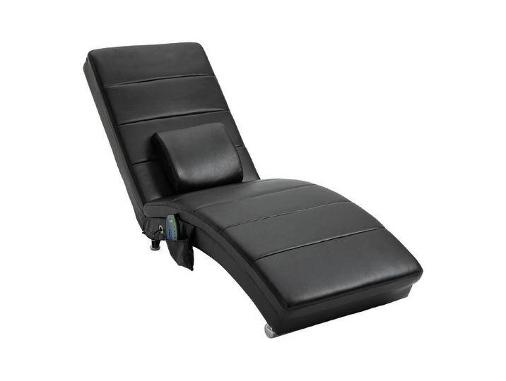 HOMCOM Massagesessel Relaxliege mit Massagefunktion (Liegesessel, 1-St., Lounge Sessel), Schwarz 58 x 163 x 87 cm, schwarz von Homcom