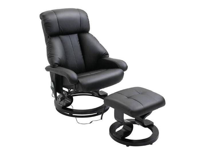 HOMCOM Massagesessel Relaxsessel mit Hocker, Relaxliege, Relaxsessel mit Liegefunktion (Liegesessel, 2-St., Fernsehsessel), bis 120 kg belastbar von Homcom