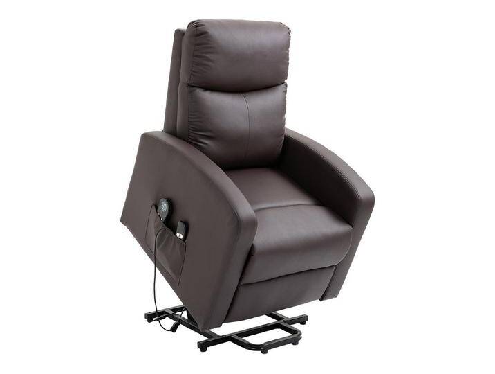 HOMCOM Massagesessel Relaxsessel mit Liegefunktion, mit Fernbedienung (Aufstehsessel, 1-St., Fernsehsessel), für Wohnzimmer, Braun, braun von Homcom