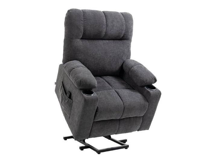 HOMCOM Massagesessel Sessel mit Aufstehhilfe, Elektrischer Kinosessel mit Massagefunktion (1-St), grau von Homcom