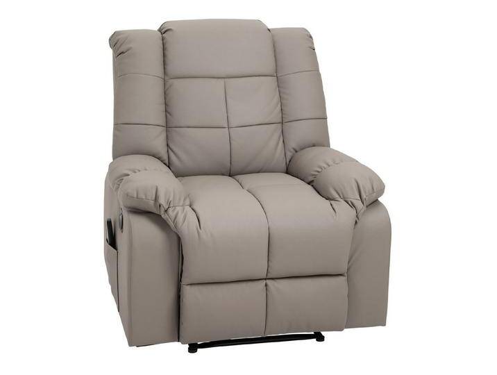HOMCOM Massagesessel mit 8 Vibrationspunkten, aus Kunstleder, 94 x 99 x 99cm (Relaxsessel, 1-St., Fernsehsessel), für Wohnbereich, Schwarz, grau von Homcom