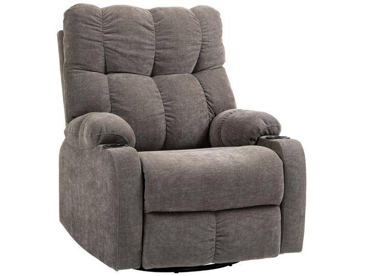 HOMCOM RELAXSESSEL, Braun, 1-Sitzer, Füllung: Polyester,Taschenfederkern, 96x108x88 cm, Wohnzimmer, Sessel, Relaxsessel von Homcom