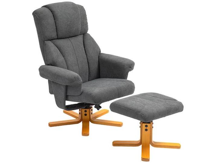 HOMCOM RELAXSESSEL, Dunkelgrau, 80x104x79 cm, Wohnzimmer, Sessel, Relaxsessel von Homcom
