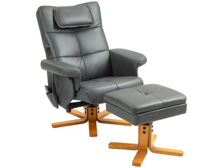 HOMCOM RELAXSESSEL, Dunkelgrau, Leder, 86x93x78 cm, Wohnzimmer, Sessel, Relaxsessel HOMCOM RELAXSESSEL, Dunkelgrau, Leder, 86x93x78 cm, Wohnzimmer, Sessel, Relaxsessel von Homcom