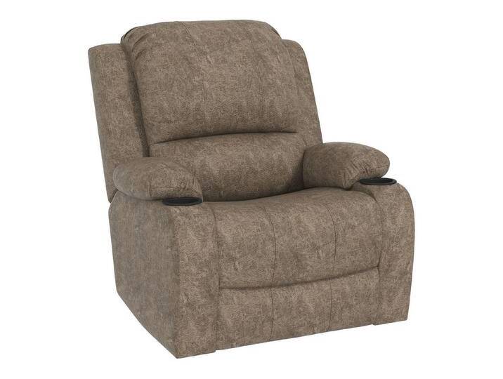 HOMCOM Relaxsessel Drehbarer Fernsehsesse, mit Wippfunktion, Liegefunktion (Ruhesessel, 1-St., Liegesessel), für Wohnbereich, Braun, braun von Homcom