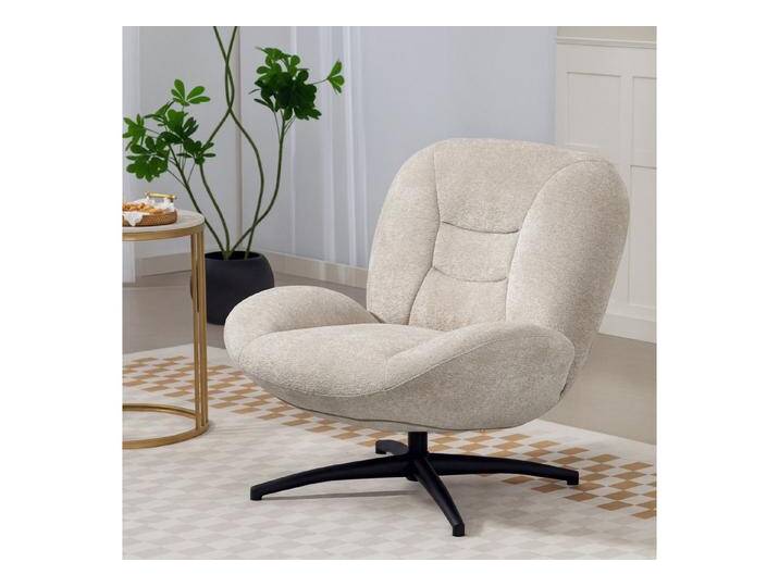 HOMCOM Relaxsessel mit Breiter Sitzfläche, Integrierter Armlehne, dicker Polsterung (Gepolstert Sessel, 1-St., 360° Drehbar Loungesessel), aus Chenille, mit gekreuzten Stahlbeinen, für Wohnzimmer von Homcom