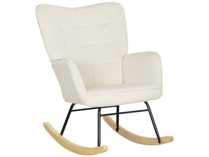 HOMCOM SCHAUKELSTUHL,, Beige, Metall, Kunststoff, 98x101x71 cm, Wohnzimmer, Sessel, Schaukelstühle von Homcom