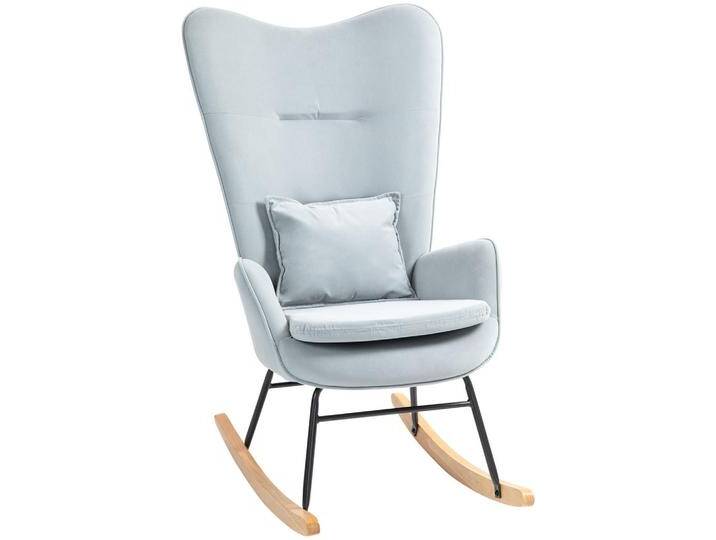 HOMCOM SCHAUKELSTUHL, Hellgrau, Kunststoff, 85x112x67 cm, Wohnzimmer, Sessel, Schaukelstühle von Homcom