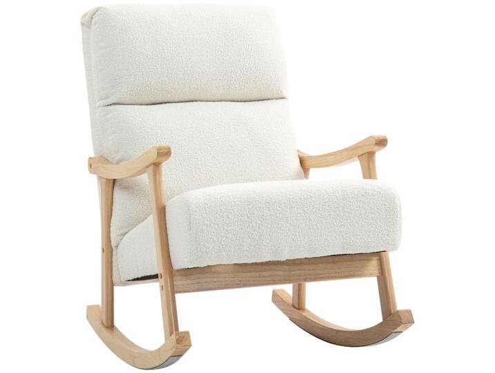 HOMCOM SCHAUKELSTUHL,, Weiß, Kunststoff, 65x98x90 cm, Wohnzimmer, Sessel, Schaukelstühle HOMCOM SCHAUKELSTUHL,, Weiß, Kunststoff, 65x98x90 cm, Wohnzimmer, Sessel, Schaukelstühle von Homcom