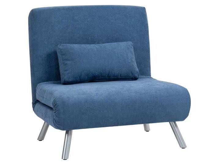HOMCOM SCHLAFSESSEL, Blau, Kunststoff, 75x83x80 cm, Wohnzimmer, Sessel, Schlafsessel von Homcom