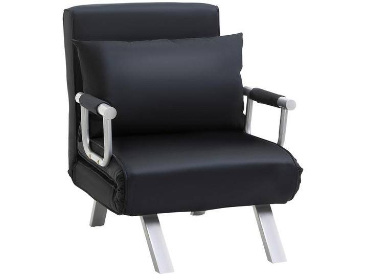 HOMCOM SCHLAFSESSEL,, Schwarz, Kunststoff, 77x80x65 cm, Wohnzimmer, Sessel, Schlafsessel von Homcom