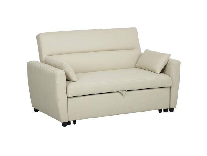 HOMCOM SCHLAFSOFA, Beige, 155x88.5x90 cm, Wohnzimmer, Sofas & Couches, Schlafsofas HOMCOM SCHLAFSOFA, Beige, 155x88.5x90 cm, Wohnzimmer, Sofas & Couches, Schlafsofas von Homcom