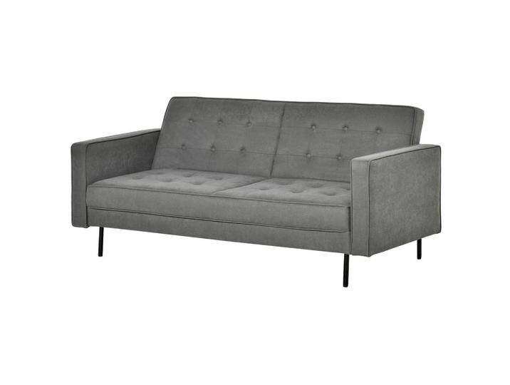 HOMCOM SCHLAFSOFA, Grau, 91x85x187 cm, Wohnzimmer, Sofas & Couches, Schlafsofas von Homcom