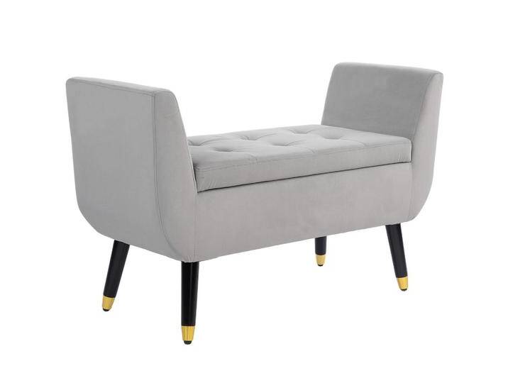HOMCOM LUXUS, Hellgrau, Kunststoff, 42x65x107 cm, Esszimmer, Bänke, Sitzbänke von Homcom