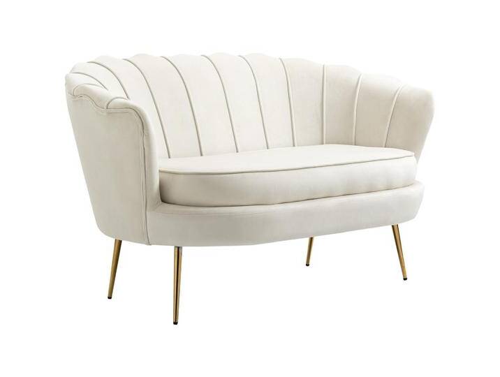 HOMCOM SOFA, Creme, 77x77x130 cm, Wohnzimmer, Sofas & Couches, Sofas von Homcom