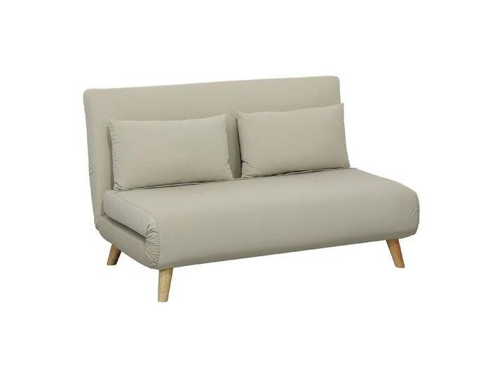 HOMCOM Schlafsofa Schlafsessel, Klappsessel mit Bettfunktion, Klappbarer Relaxsessel in Samtoptik 1 Teile, bis 250 kg belastbar, für Wohnzimmer, Beige von Homcom