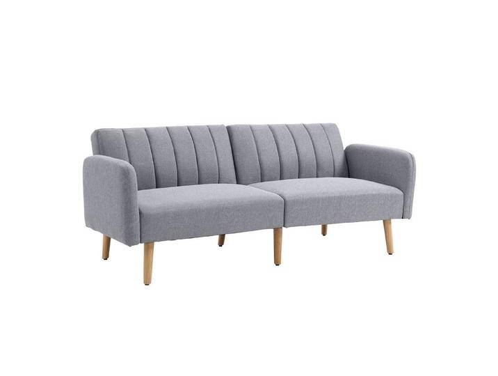HOMCOM Schlafsofa mit Schlaffunktion, Verstellbare Rückenlehne, Schlafcouch 1 Teile, mit Holzbeine für Wohnzimmer, Gästezimmer, 173 x 75 x 73 cm, Grau HOMCOM Schlafsofa mit Schlaffunktion, Verstellbare Rückenlehne, Schlafcouch 1 Teile, mit Holzbeine für Wohnzimmer, Gästezimmer, 173 x 75 x 73 cm, Grau von Homcom