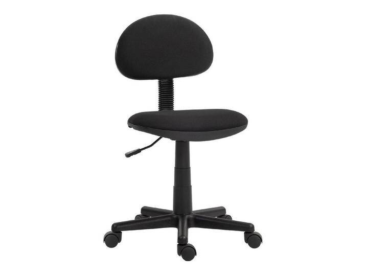HOMCOM Schreibtischstuhl Bürostuhl mit Rollen (Höhenverstellbarer Drehstuhl, 1 St), 51 x 43 x 73-85 cm, Schwarz, schwarz von Homcom