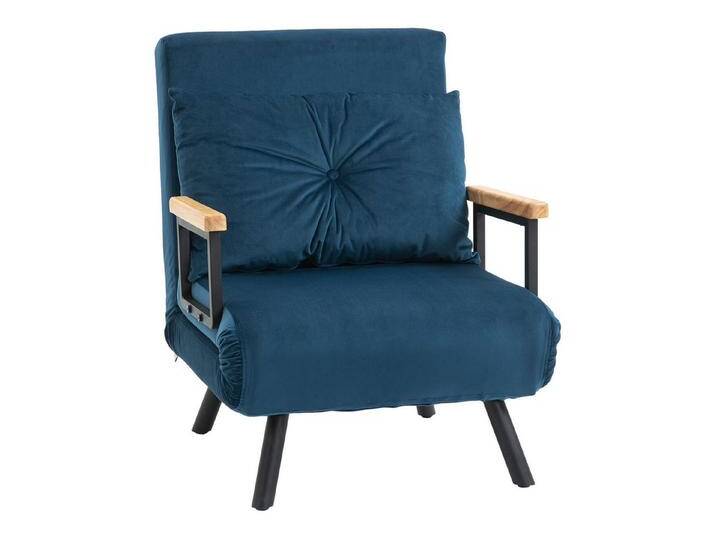 HOMCOM Sessel Gästebett mit Rückenkissen, Polstersofa mit Verstellbarer Rückenlehne (Relaxsessel mit Bettfunktion, 1-St., Schlafsofa), für Schlafzimmer, Wohnzimmer von Homcom