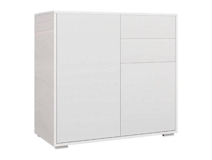 HOMCOM Sideboard Aufbewahrungsschrank mit Schublade, 2 Push-Click-Türen (Buffetschrank, 1 St., Küchenschrank), für Küche, Wohnzimmer 79x36x75 cm Weiß von Homcom