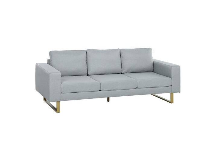 HOMCOM Sofa Polstersofa Küchensofa Stoffsofa, Sitzmöbel mit Kissen Armlehne 1 Teile, Leinenoptik 200 x 82 x 78 cm Dunkelgrau, grau von Homcom