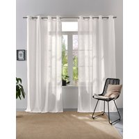 Home affaire Collection Vorhang "Linsdorf" Ösen 1 Stk. tlg. Leinenstruktur, halbtransparent von Home Affaire Collection