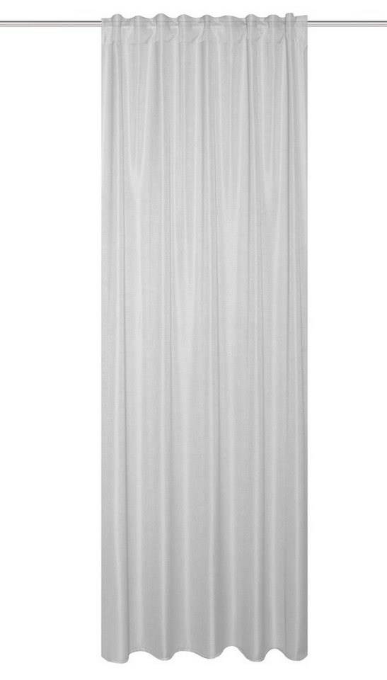 Home Basics Gardine 080530 Kombiband Fertigschal SOFTY halbtransparent, (1 St), Polyester von Home Basics