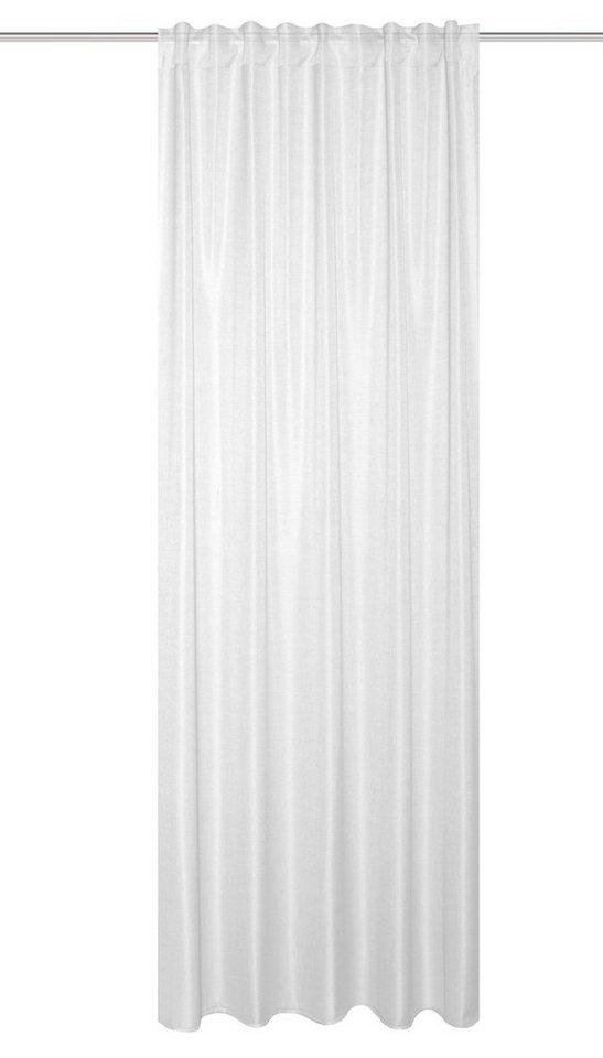 Home Basics Gardine 080530 Kombiband Fertigschal SOFTY halbtransparent, (2 St), Polyester von Home Basics