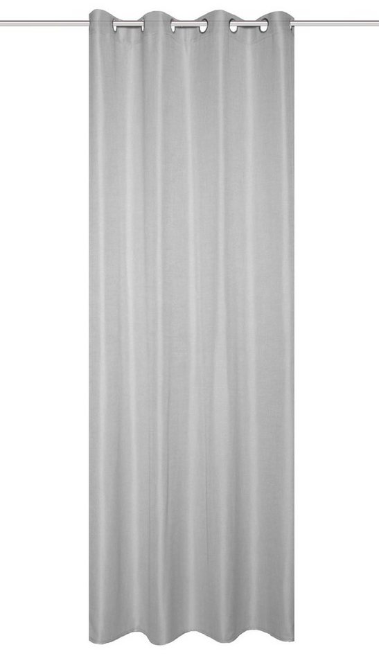 Home Basics Vorhang 800530 Ösen Fertigschal SOFTY halbtransparent, Leinenstrucktur, (1 St), 100% Polyester von Home Basics