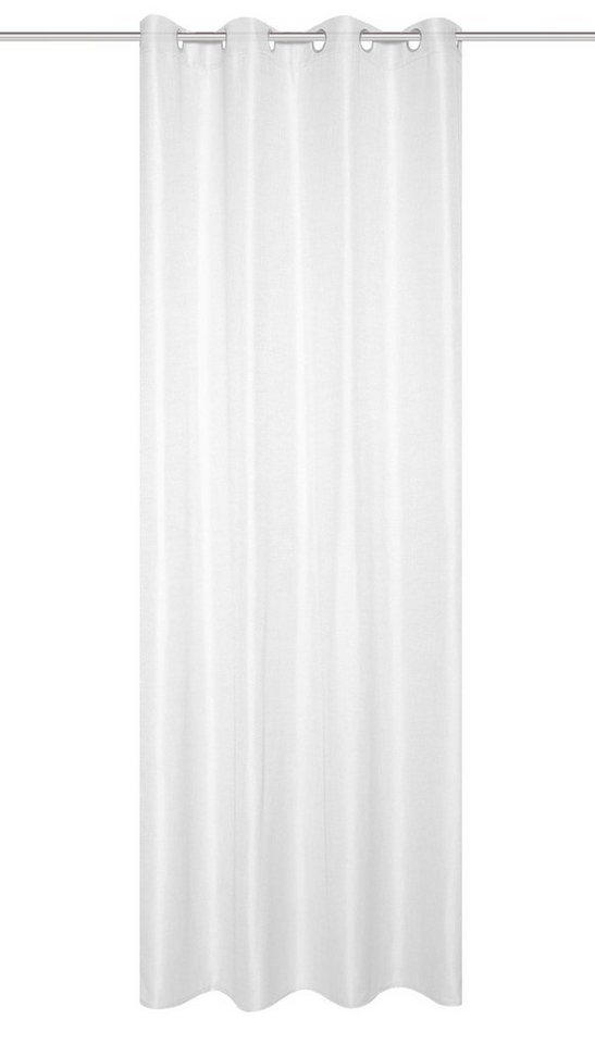 Home Basics Vorhang 800530 Ösen Fertigschal SOFTY halbtransparent, Leinenstrucktur, (1 St), 100% Polyester von Home Basics