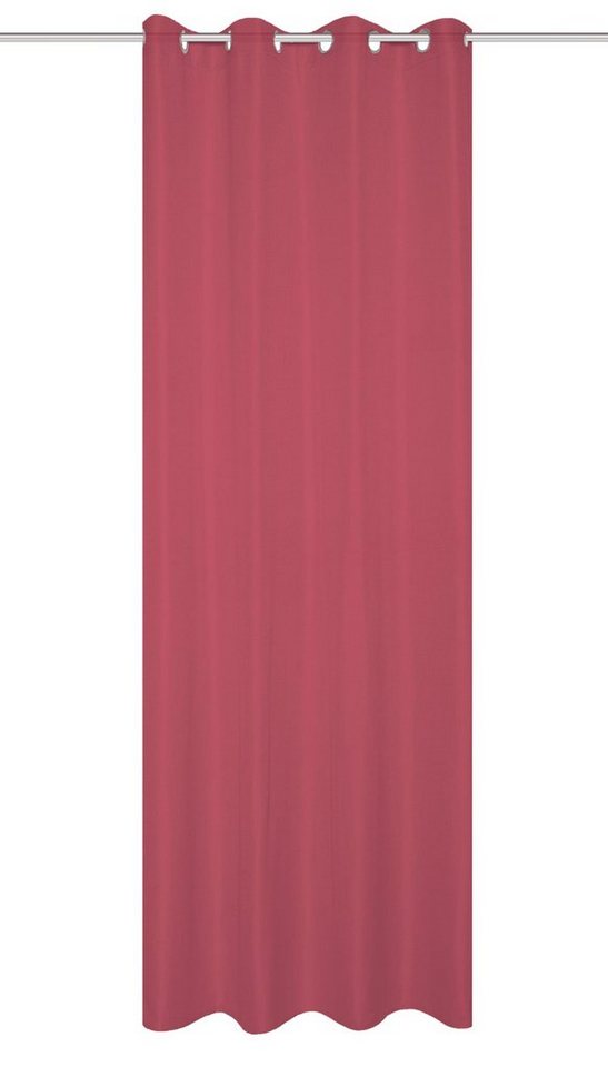 Home Basics Vorhang 800530 Ösen Fertigschal SOFTY halbtransparent, Leinenstrucktur, (1 St), 100% Polyester von Home Basics