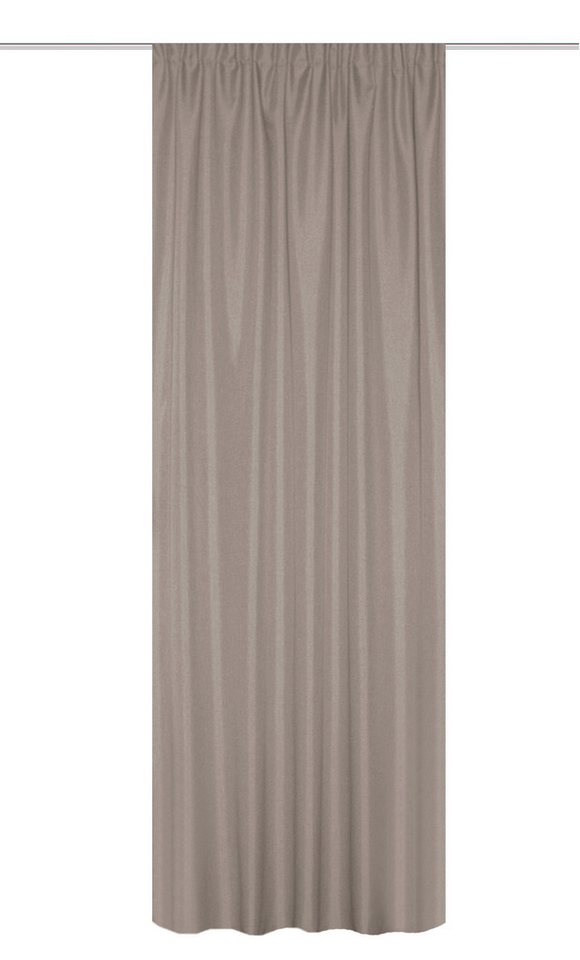 Home Basics Vorhang Eskimo 225 x 135 cm 1x Thermoschal inkl. 1x Bügelband Natur, (1 St), Kunstfaser, 1x Thermoschal inkl. 1x Bügelband Natur von Home Basics