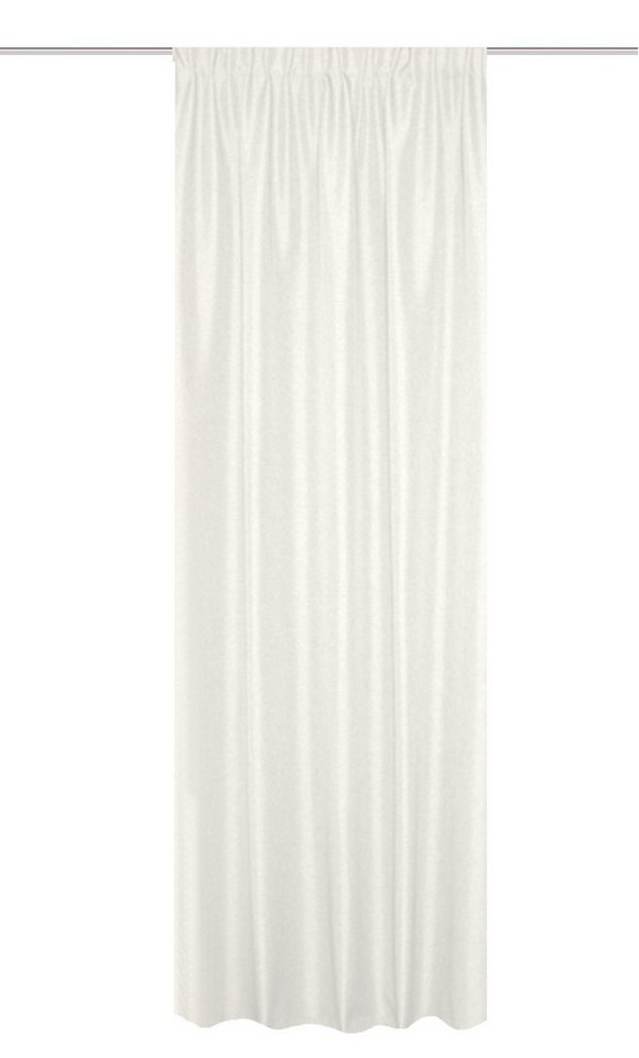 Home Basics Vorhang Eskimo 225 x 135 cm 1x Thermoschal inkl. 1x Bügelband Wollweiß, (1 St), Kunstfaser, 1x Thermoschal inkl. 1x Bügelband Wollweiß von Home Basics