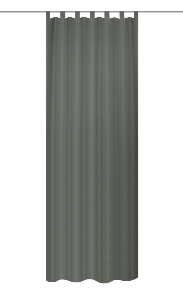 Home Basics Vorhang Fersken 245 x 130 cm 1x Fertigschal Anthrazit (1 St), Kunstfaser, 1x Fertigschal Anthrazit von Home Basics
