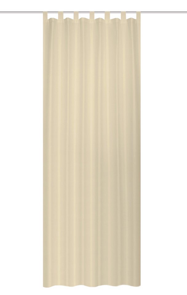 Home Basics Vorhang Fersken 245 x 130 cm 1x Fertigschal Beige (1 St), Kunstfaser, 1x Fertigschal Beige von Home Basics