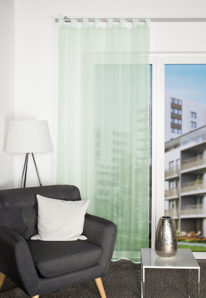 Home Basics Vorhang Schlaufenschal 49041 NESSI Transparentvoile, 245x135 cm, (1 St), Polyester von Home Basics