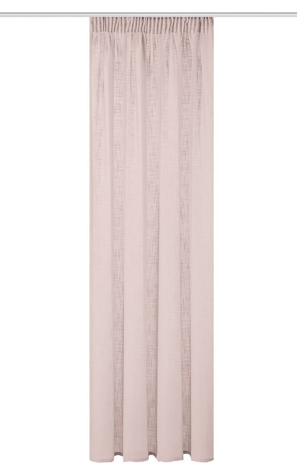 Home Basics Vorhang Softy Kombibandschal 245 x 140 cm 1x Fertigschal Rose, (1 St), Kunstfaser, 1x Fertigschal Rose von Home Basics
