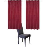 Home Basics Vorhang "WOLLY", (2 St.), 2er Pack Thermochenille Uni WOLLY von Home Basics