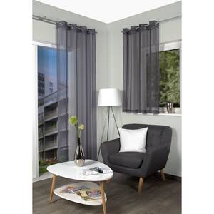 home24 Ösenschal Dolly 2er-Set 140 x 145cm Grau/Grau von home24