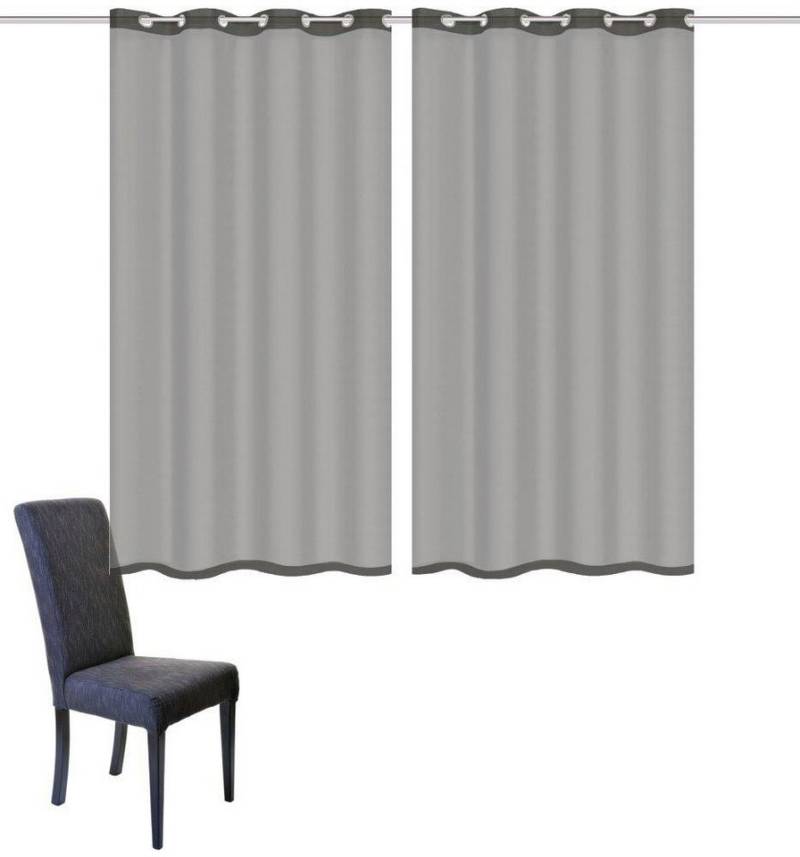 Home Basics Vorhang DOLLY, Ösen (2 St), transparent, Voile, 2er Pack Ösenschal DOLLY von Home Basics