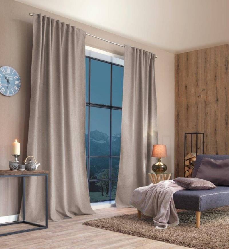 Home Basics Vorhang HOMEbasics 085960 Eskimo Verdunkelungsvorhang mit Thermofunktion, (1 St), Polyester von Home Basics