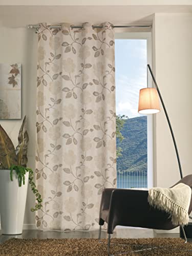 Home Collection tfs129 Vorhang Flora 280x140x280 cm grau von Home Collection