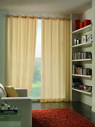 Home Collection thr114 Vorhang Havana 290x140x290 cm Bordeaux von Home Collection