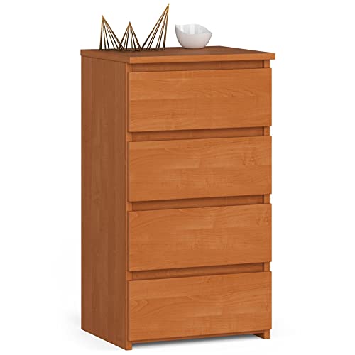 Home Collective Kommode mit 4 Schubladen Kommode Schlafzimmer Flur Wohnzimmer Organizer Kommode mit Schubladen 40 cm breit 74 cm hoch | Erle Highboard Sideboard Mehrzweckschrank Schrank schmal Home Collective Kommode mit 4 Schubladen Kommode Schlafzimmer Flur Wohnzimmer Organizer Kommode mit Schubladen 40 cm breit 74 cm hoch | Erle Highboard Sideboard Mehrzweckschrank Schrank schmal von Home Collective